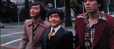 Samuel Hui, Polly Kuan, Don Wong - Xiao ying xiong da nao Tang Ren jie - Filmfotos