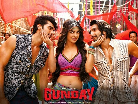 Arjun Kapoor, Priyanka Chopra Jonas, Ranveer Singh - Gunday - Lobbykaarten