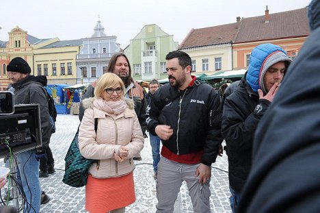 Dana Morávková, Jiří Pomeje, Pavel Novotný - Vánoční Kameňák - Forgatási fotók