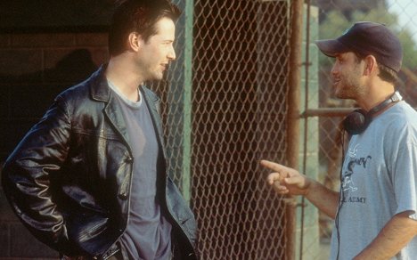 Keanu Reeves, Brian Robbins - Hardball - Dreharbeiten