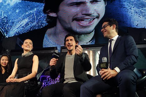 Daisy Ridley, Adam Driver, J.J. Abrams - Star Wars: The Force Awakens - Events