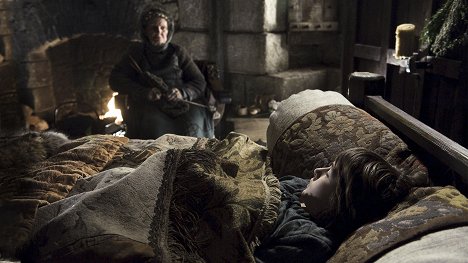 Margaret John, Isaac Hempstead-Wright - Game of Thrones - Lord Snow - Van film