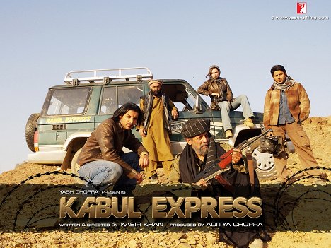 John Abraham, Salman Shahid, Linda Arsenio, Arshad Warsi - Kabul Express - Lobbykarten