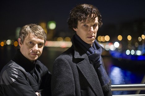 Martin Freeman, Benedict Cumberbatch - Sherlock - The Blind Banker - Photos