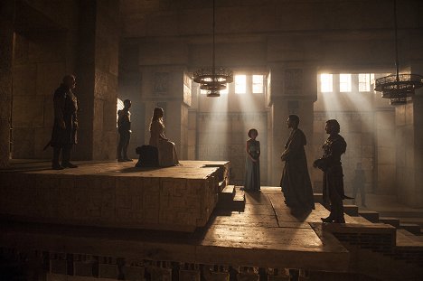 Ian McElhinney, Jacob Anderson, Emilia Clarke, Nathalie Emmanuel, Joel Fry, Michiel Huisman - Game of Thrones - The Wars to Come - Photos