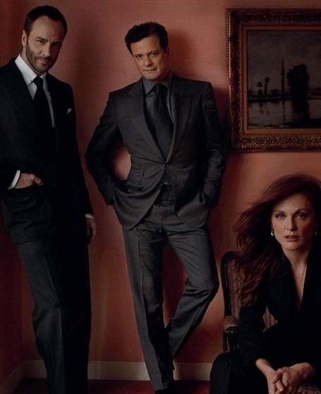 Tom Ford, Colin Firth, Julianne Moore - A Single Man - Werbefoto