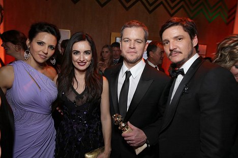 Luciana Barroso, Ana de la Reguera, Matt Damon, Pedro Pascal - The 73rd Golden Globe Awards - De la película