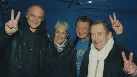 Michael Kocáb, Joan Baez, Vladimír Merta, Václav Havel