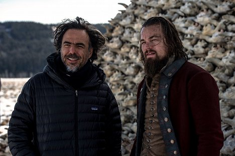 Alejandro González Iñárritu, Leonardo DiCaprio - Revenant Zmŕtvychvstanie - Z nakrúcania