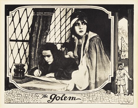 Ernst Deutsch, Lyda Salmonova - The Golem - Lobby Cards