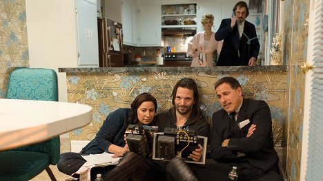 Linus Sandgren, Jennifer Lawrence, Christian Bale, David O. Russell - Špinavý trik - Z natáčení