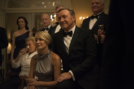 Robin Wright, Kevin Spacey - House of Cards - Staatsbankett - Filmfotos