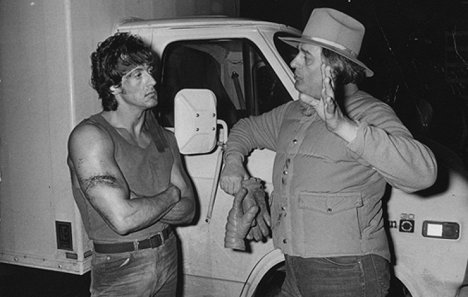 Sylvester Stallone, Ted Kotcheff - Rambo - Forgatási fotók