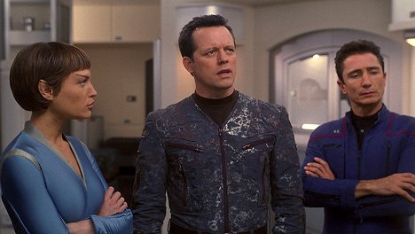 Jolene Blalock, Steven Culp, Dominic Keating - Star Trek: Enterprise - A keltető - Filmfotók