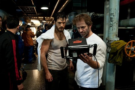 Henry Cavill, Zack Snyder - Man of Steel - Dreharbeiten