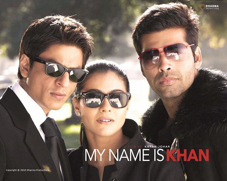 Shahrukh Khan, Kajol, Karan Johar - My Name Is Khan - Lobbykarten