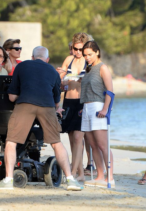 Thea Sharrock, Emilia Clarke - Me Before You - Van de set