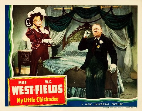Mae West, W.C. Fields - My Little Chickadee - Lobby karty