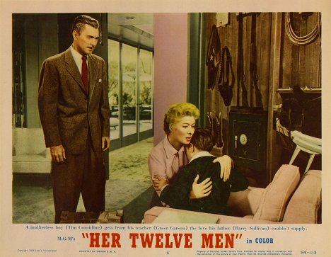 Barry Sullivan, Greer Garson - Her Twelve Men - Vitrinfotók