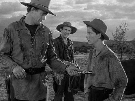John Wayne, Walter Brennan, Mickey Kuhn - Red River - Filmfotos