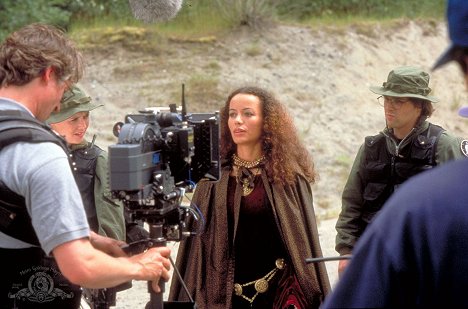 Amanda Tapping, Galyn Görg, Michael Shanks - Stargate SG-1 - Thor's Hammer - Del rodaje