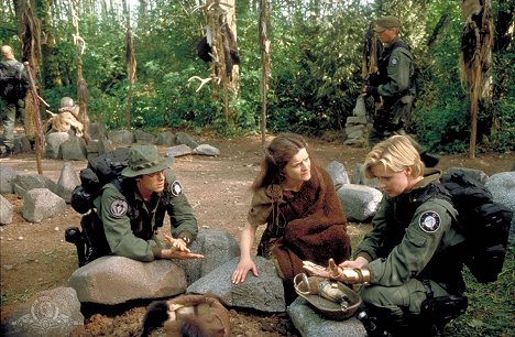 Michael Shanks, Tamsin Kelsey, Amanda Tapping - Stargate SG-1 - Thor's Chariot - Photos