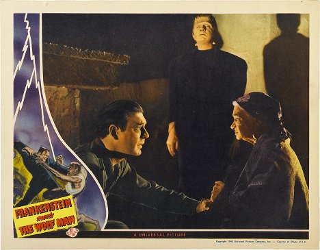 Lon Chaney Jr., Bela Lugosi, Maria Ouspenskaya - Frankenstein a Vlkodlak - Fotosky