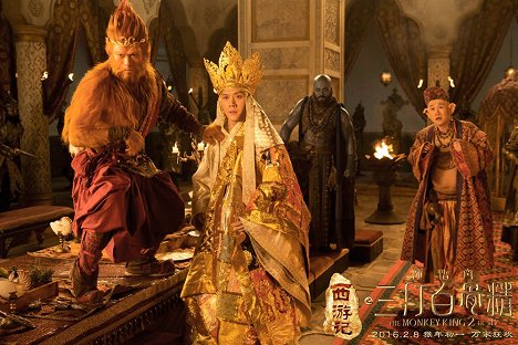 Aaron Kwok, William Feng, Him Law, Shenyang Xiao - The Monkey King 2 - Lobby Cards