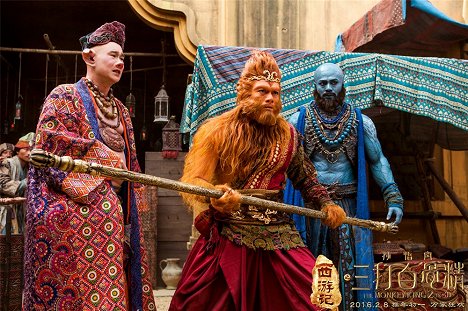 Shenyang Xiao, Aaron Kwok, Him Law - The Monkey King 2 - Lobby Cards