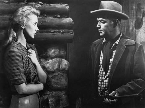 Dolores Michaels, Alan Ladd - One Foot in Hell - Filmfotos