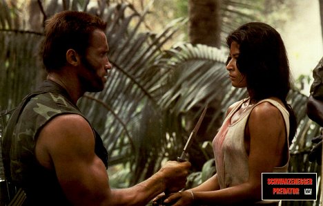 Arnold Schwarzenegger, Elpidia Carrillo - Predator - Lobbykaarten