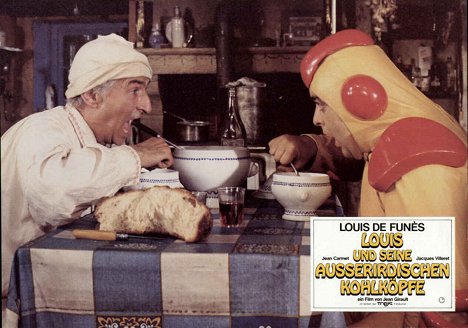 Louis de Funès, Jacques Villeret - Koolsoep op't menu - Lobbykaarten