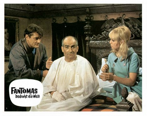 Jean Marais, Louis de Funès, Mylène Demongeot - Fantomas contra Scotland Yard - Fotocromos