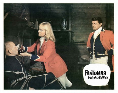 Mylène Demongeot, Jean Marais - Fantomas vs. Scotland Yard - Lobby Cards