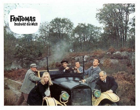 Jean Marais, Mylène Demongeot, Henri Attal, Jacques Dynam, Henri Serre, Louis de Funès - Fantomas contra Scotland Yard - Fotocromos