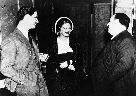 Robert Donat, Madeleine Carroll, Alfred Hitchcock - Les 39 marches - Tournage