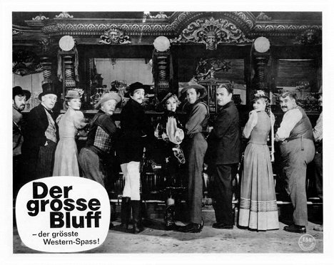 Samuel S. Hinds, Una Merkel, Charles Winninger, Mischa Auer, Marlene Dietrich, James Stewart, Brian Donlevy, Irene Hervey, Billy Gilbert - Destry Rides Again - Lobbykaarten