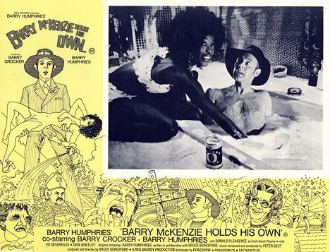 Merdelle Jordine, Barry Crocker - Barry McKenzie Holds His Own - Lobbykaarten