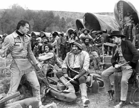 John Wayne, Tyrone Power Sr., Ian Keith - The Big Trail - Photos