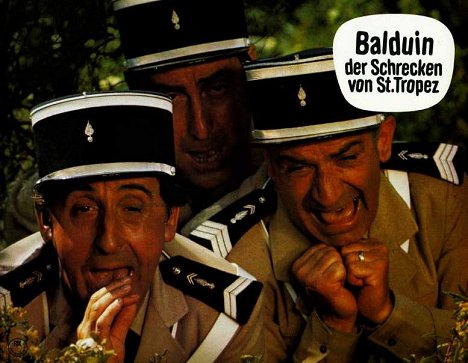 Jean Lefebvre, Guy Grosso, Louis de Funès - Le Gendarme en balade - Lobbykaarten