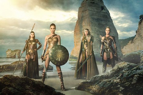 Lisa Loven Kongsli, Gal Gadot, Connie Nielsen, Robin Wright - Wonder Woman - Werbefoto