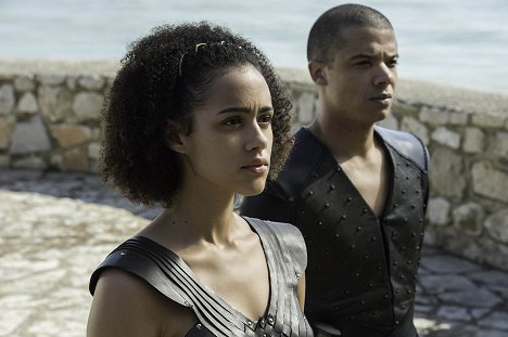 Nathalie Emmanuel, Jacob Anderson - Game of Thrones - Book of the Stranger - Photos