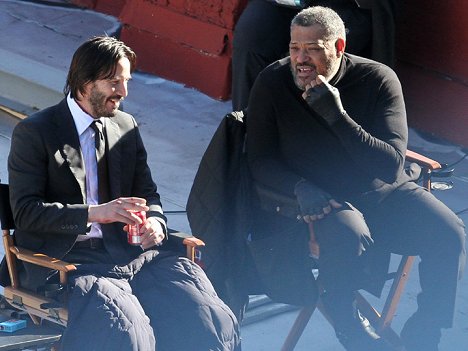 Keanu Reeves, Laurence Fishburne - John Wick: Pacto de sangre - Del rodaje