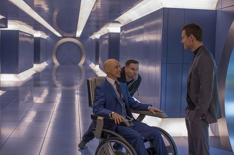 James McAvoy, Bryan Singer, Michael Fassbender - X-Men: Apocalypse - Tournage