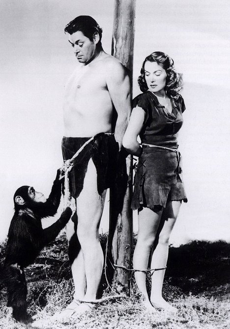 Johnny Weissmuller, Linda Christian - Tarzan and the Mermaids - Filmfotók
