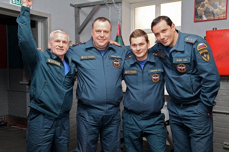 Sergej Buňkov, Maxim Pinsker, Alexandr Paškov, Alexandr Nikitin - Meždu dvuch ogněj - Z natáčení