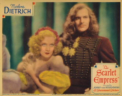 Marlene Dietrich, John Lodge - Die scharlachrote Kaiserin - Lobbykarten