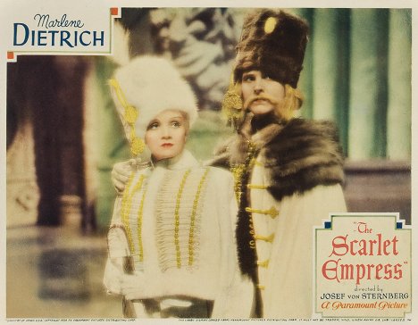 Marlene Dietrich, John Lodge - The Scarlet Empress - Lobby karty