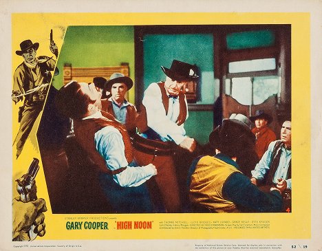 Larry J. Blake, Gary Cooper - Le Train sifflera trois fois - Cartes de lobby