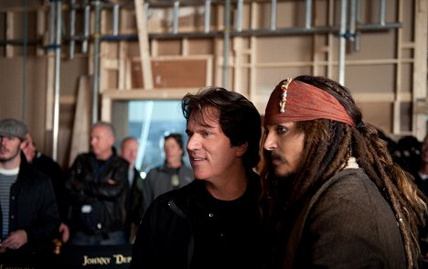 Rob Marshall, Johnny Depp - Piratas das Caraíbas - Por Estranhas Marés - De filmagens